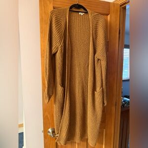 In Bloom Mustard Cardigan Sweater